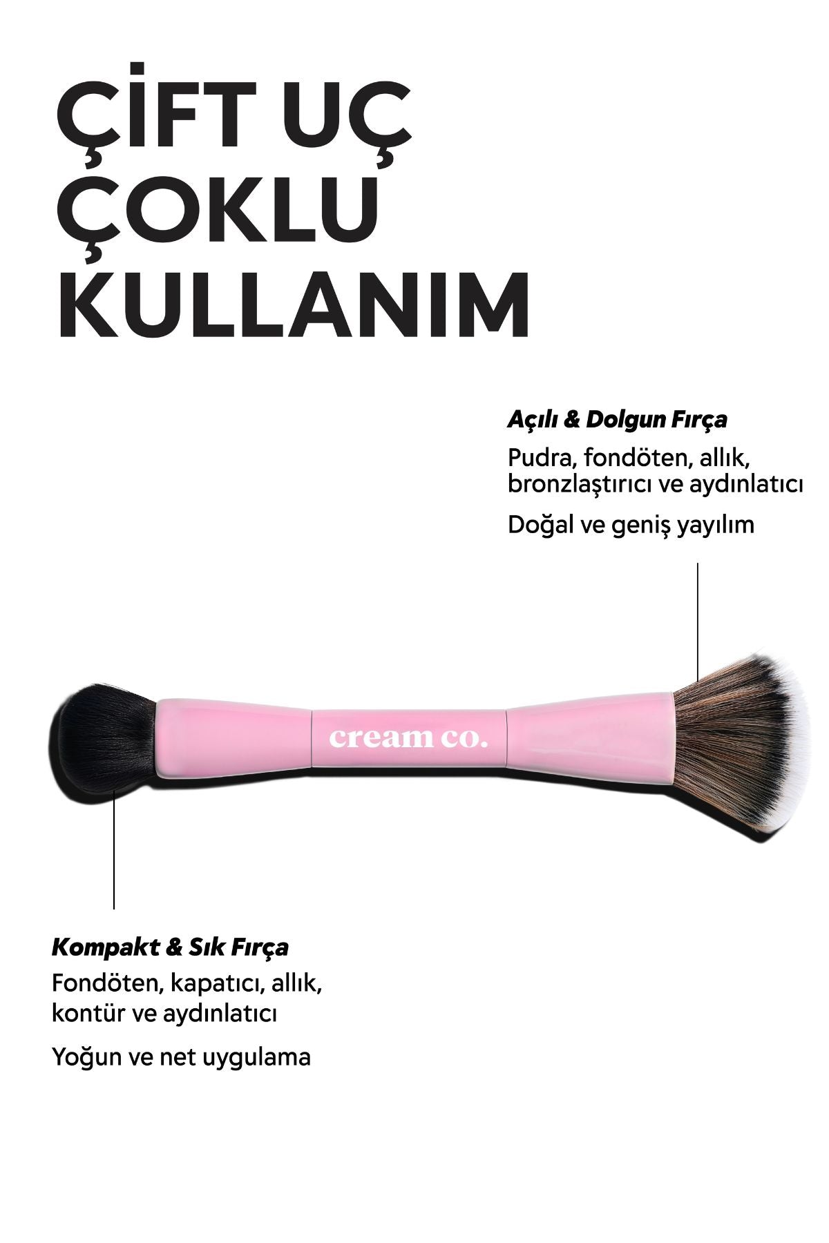 Dual-Ended Makeup Brush