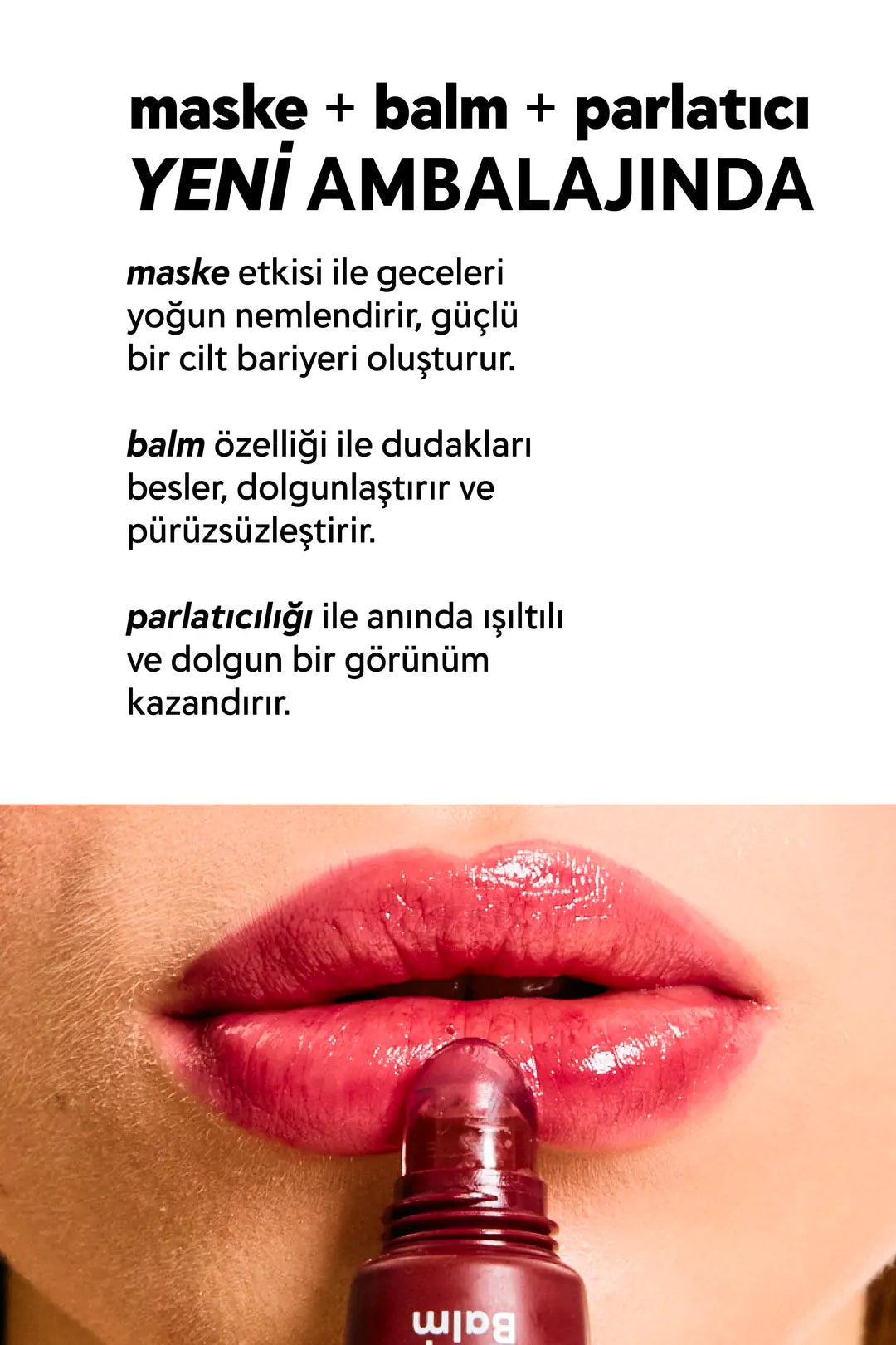 3in1 Lip Balm - Black Cherry