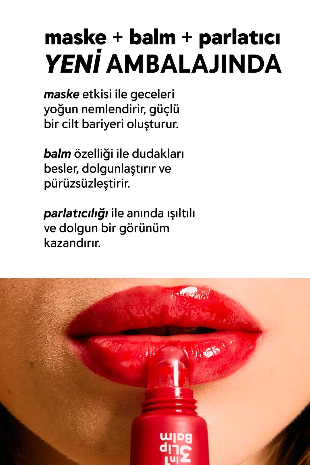 3in1 Lip Balm Strawberry Sorbet