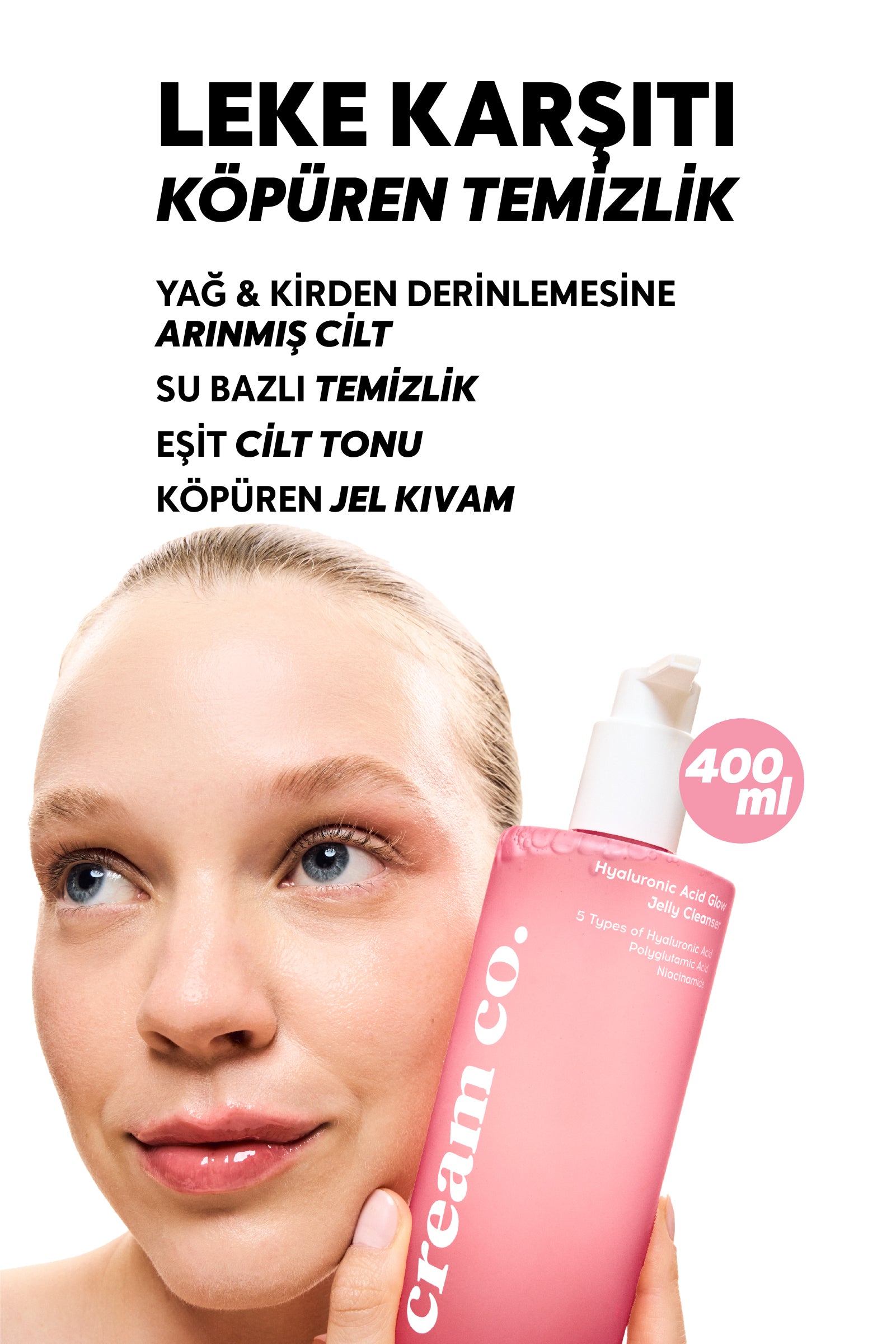 Hyaluronic Acid Glow Jelly Cleanser - 400ML