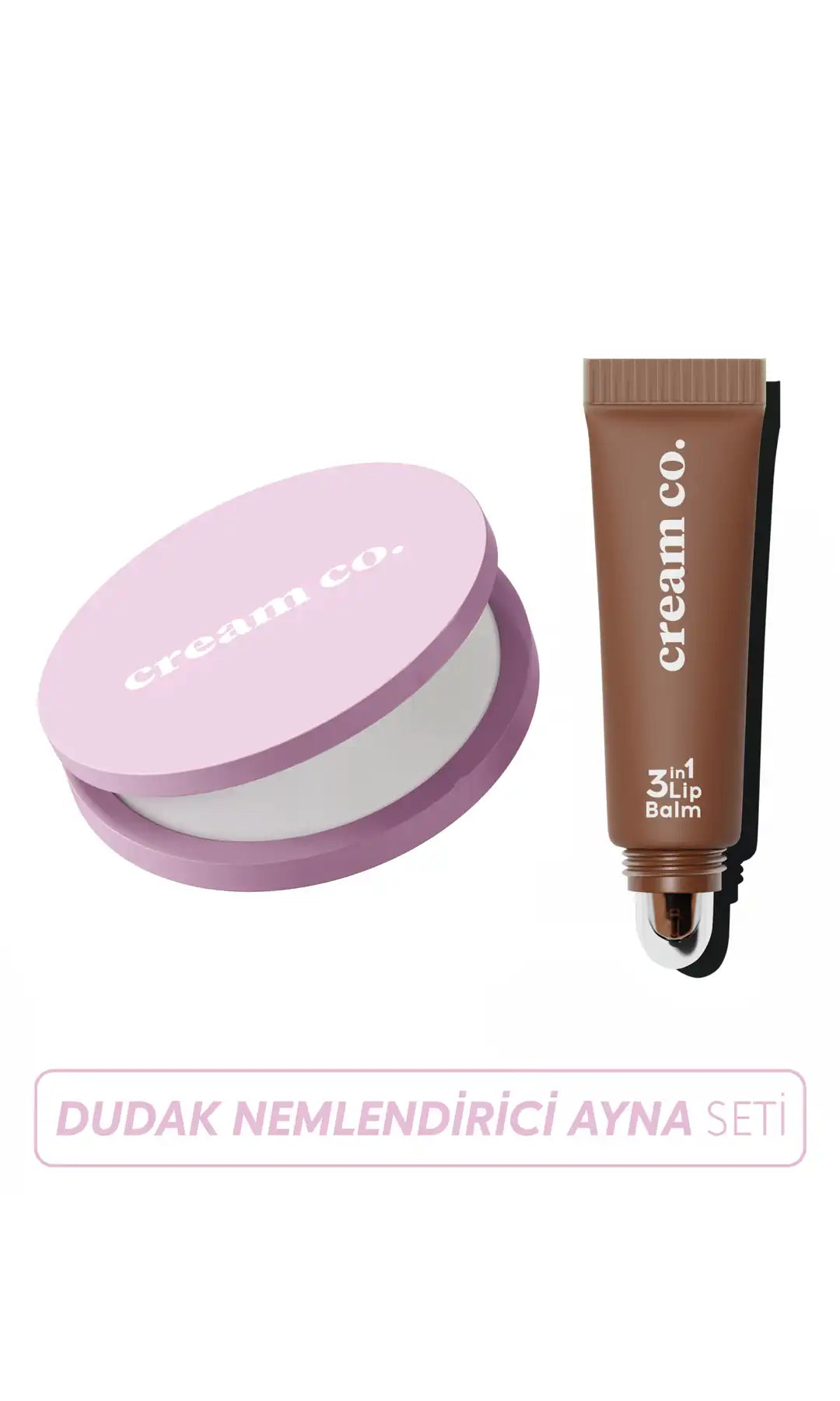 Dudak Nemlendirici & Ayna Seti Mocha