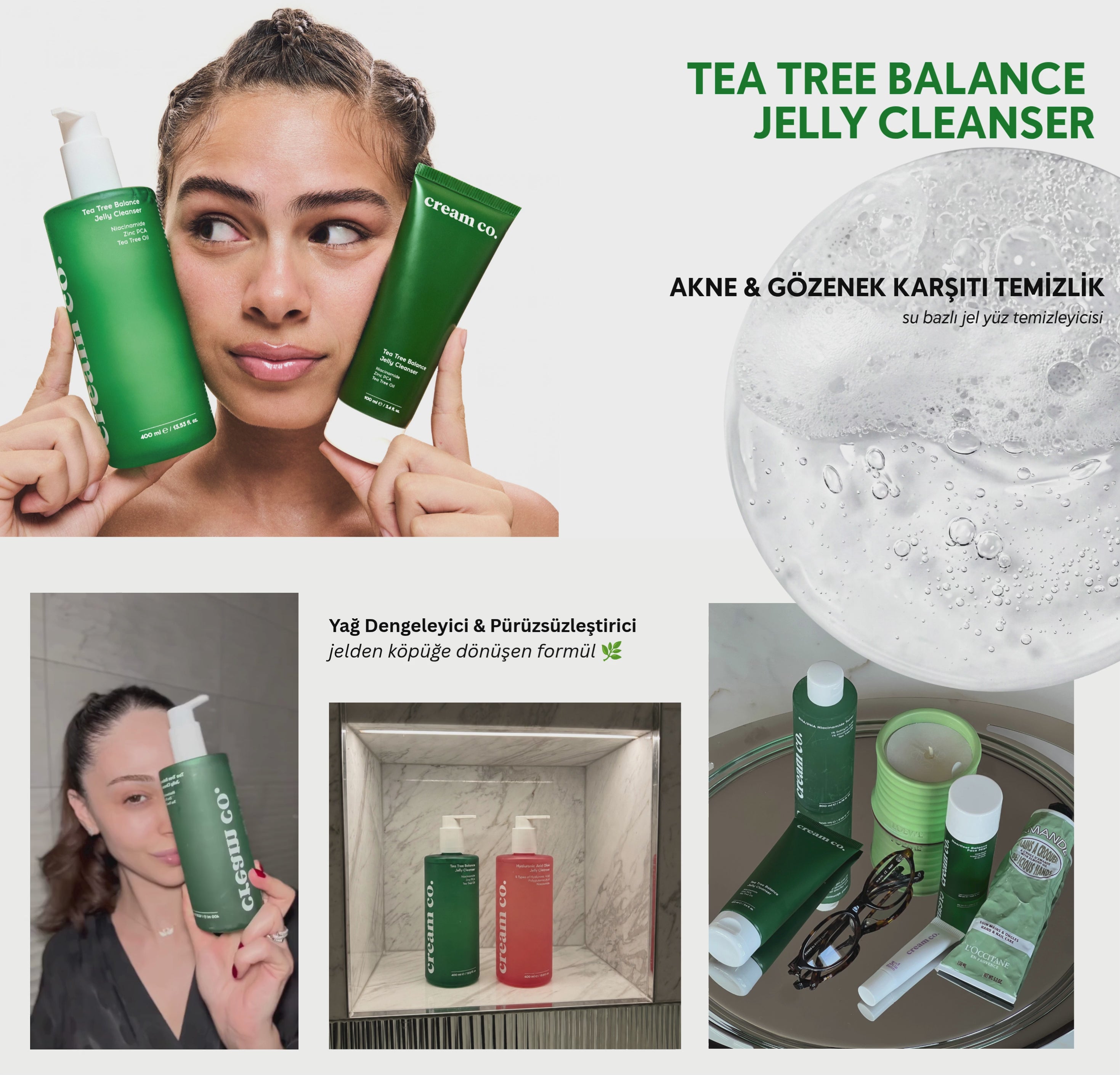 フェイスクリーム iii Tea Tree Balance Jelly Cleanser - 400 ML